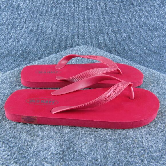 Old Navy‎ Women Flip Flop Sandal Shoes Red Synthetic Size 6 Medium - Picture 4 of 7